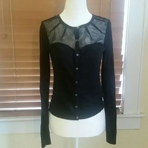 Gap Sweetheart black cardigan XS